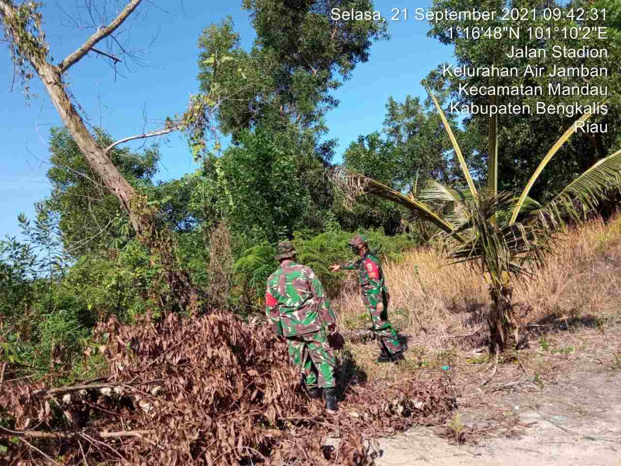 Kelurahan Air Jamban dan Desa Petani Menjadi Target Patroli Hotspot Oleh Serma Amiruddin