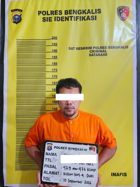 Berdasarkan Rekaman CCTV, 2 Pria Diduga Pelaku Curanmor Diamankan Tim Resmob Bengkalis