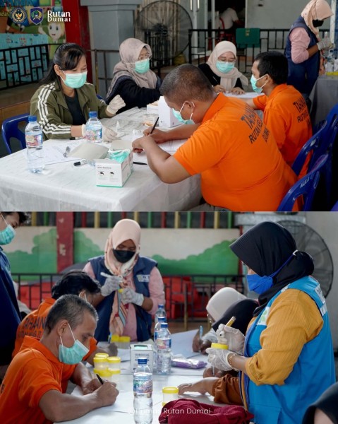 Lakukan Penyuluhan Kesehatan, KPA Dumai cek Warga Lapas