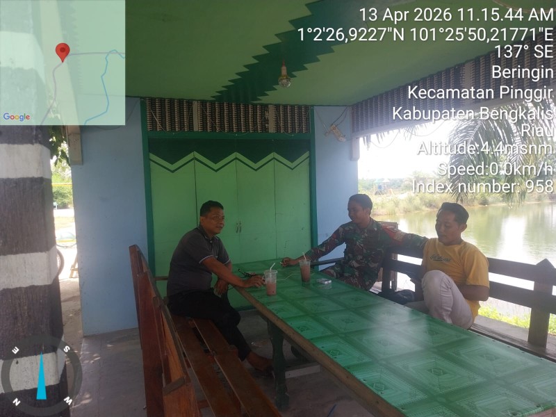 Babinsa Pratu DN. Simanungkalit Berikan Penyuluhan Pancasila Kepada Warga Desa Koto Pait, Talang Muandau