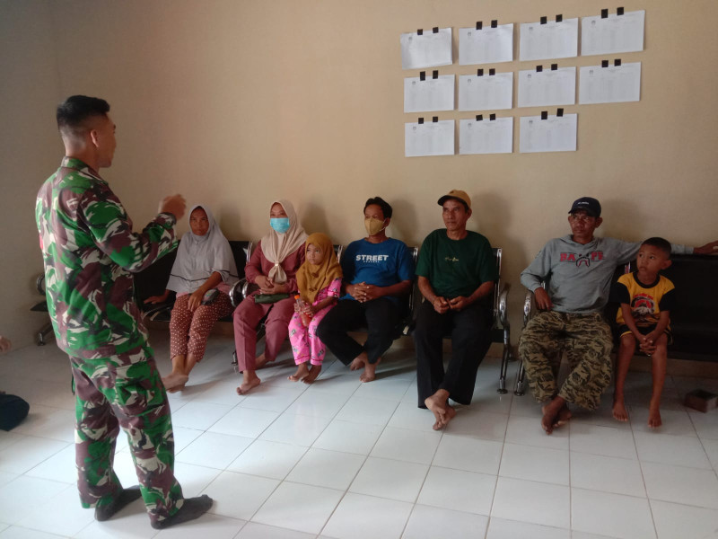 Serda M. Fikri Berikan Penyuluhan Pancasila kepada Warga Kelurahan Air Jamban Duri