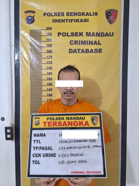 Diduga Penyalahgunaan Narkoba di Air Jamban dibekuk Opsnal Polsek Mandau