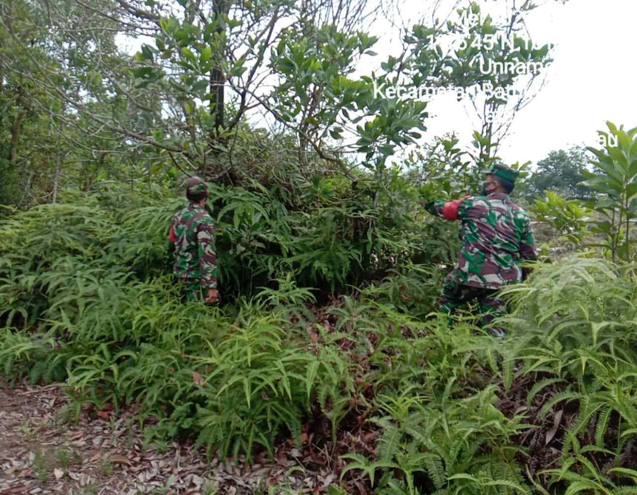 Tidak Bakar Lahan, Itu Pesan Serka Fauzi dan Sertu Handoko di Desa Petani