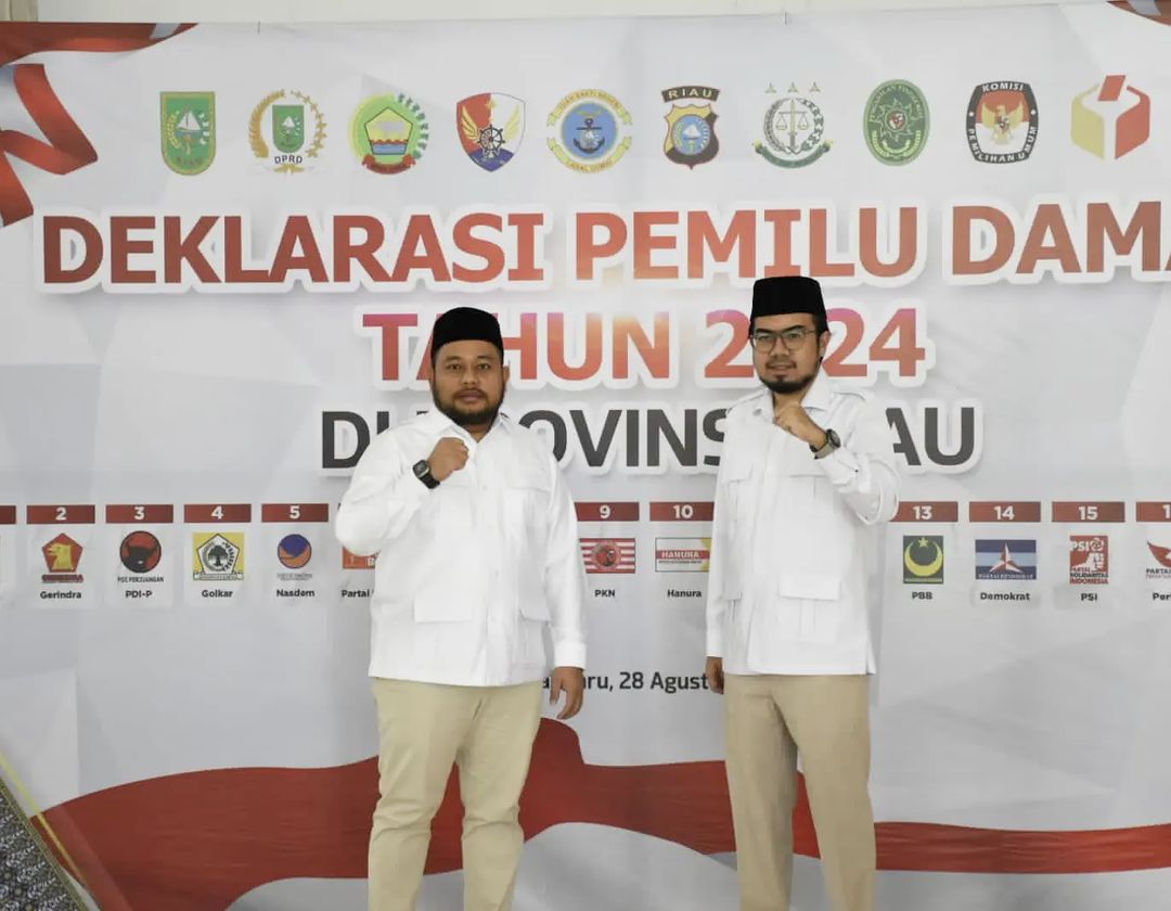 Wakil Ketua DPRD Pekanbaru Ginda Burnama Hadiri Deklarasi Pemilu Damai 2024